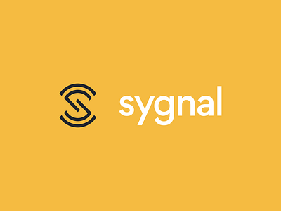 sygnal logo redesign business logo geometric identity logo