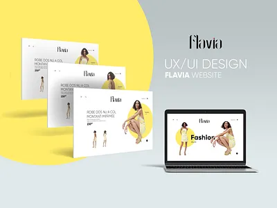 UX/UI Design - FLAVIA Fashion Site Web fashion app maquette uidesign uxdesign uxui webdesign