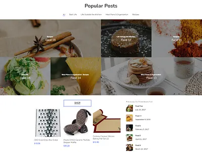 Three Bowls Full blogger blogging design foodblog foodies ui ux web web design web development webdesign