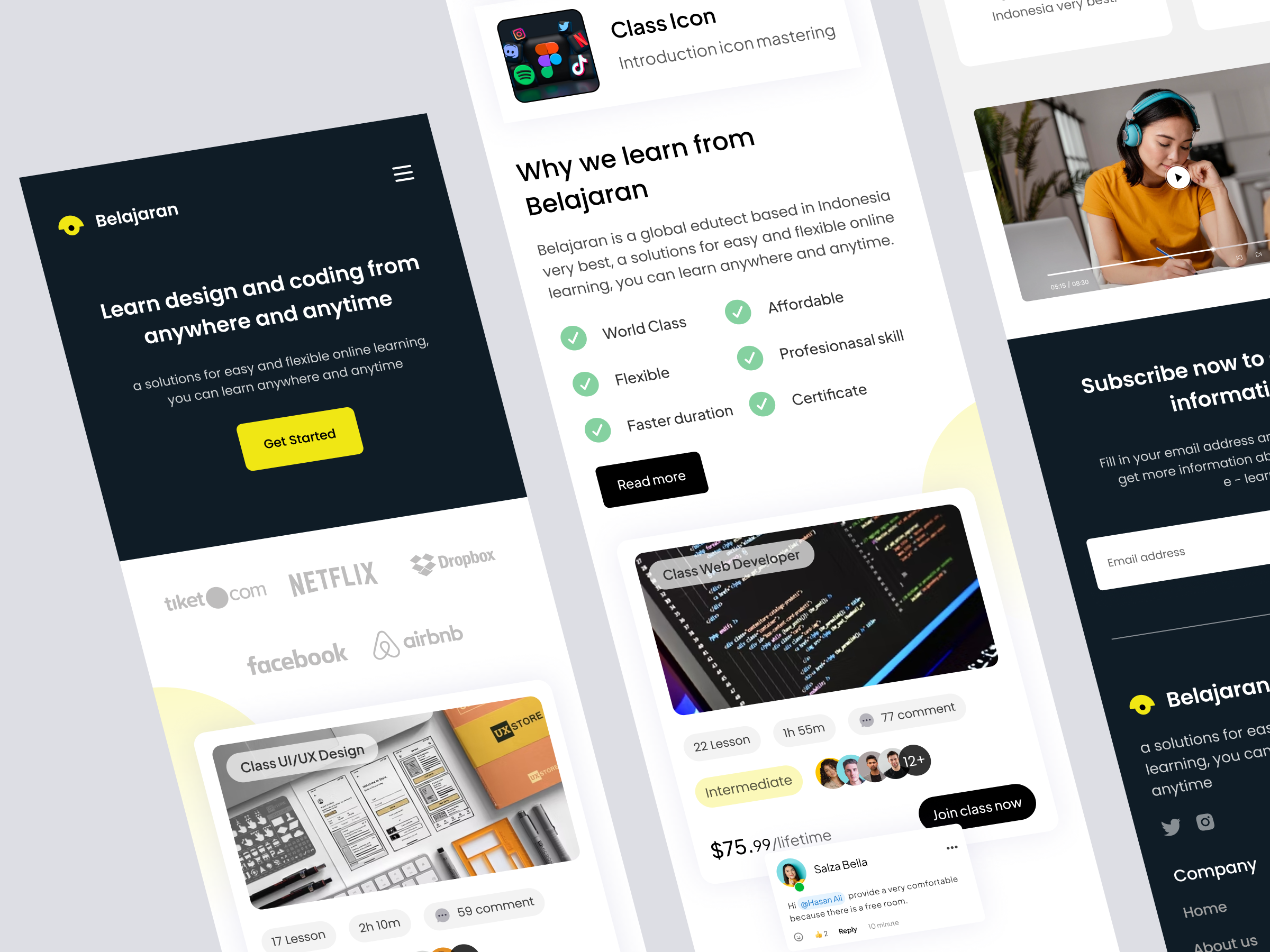 Belajaran - Responsive Design By Muhammad Zaini On Dribbble