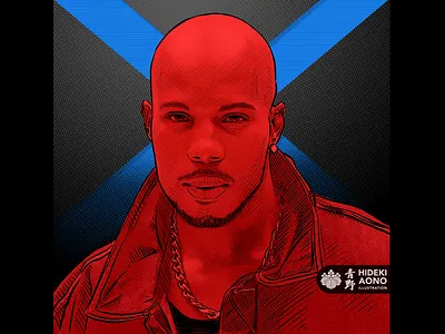 DMX - Portrait Series digital dmx drawing halftone hiphop icon illustration portrait procreate sketch vector