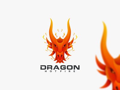 Dragon Hot Fire app branding design dragon logo icon illustration logo typography ui ux vector