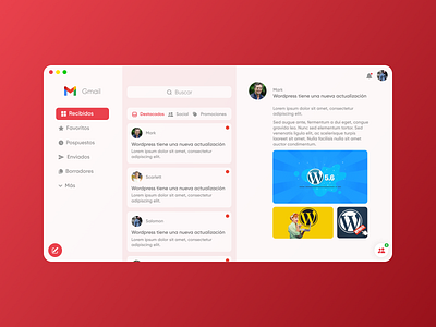 Redesign UX/UI Gmail Desktop App