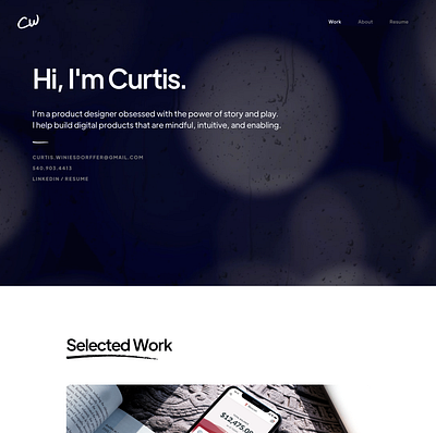 v1.0 website desktop portfolio