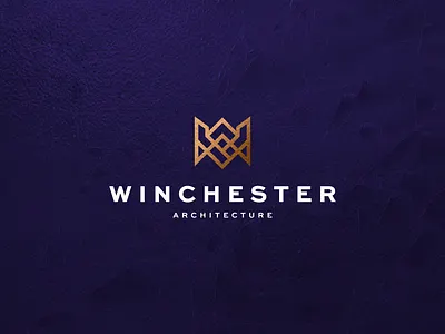 Winchester Architecture abstract achitecture character design lettering lettermark logo monogram symbol vector wa