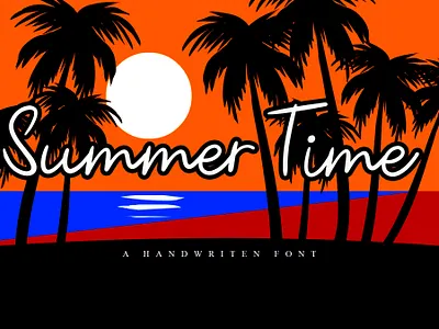 Summer Time calligraphy design font design fonts handmade handwritten littering minimal script typography