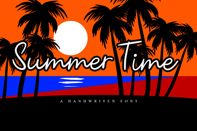 Summer Time calligraphy design font design fonts handmade handwritten littering minimal script typography