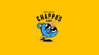 Chappos Cafe coffee design graphic design illustration lettering logo typography