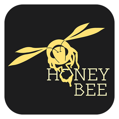 Honeybee Combination Mark adobe adobe illustrator bee combination mark design honeybee icon minimal vector yellow