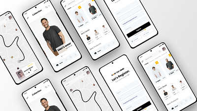 Ecommerce app Design kit adobe xd app ecommerce app kit uiux