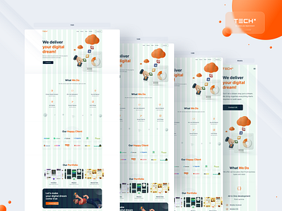 Responsive Landing Page TechX landing page mobile app mobile ui responsive design responsive web design responsive website responsive website design user experience user interface website