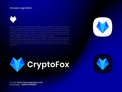 CryptoFox - Crypto Currency Logo app icon blockchain branding crypto cryptofox dribbble ecommerce fintech flat fox gradiant gradient logo logo design logo designer monogram nft vector visual identity design