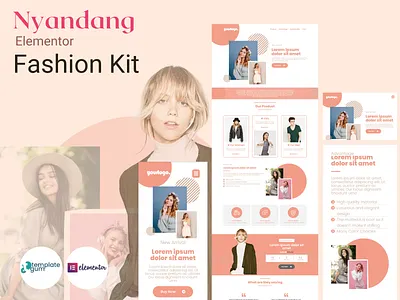 Nyandang – Elementor Landingpage Fashion Template Kit elementor templates fashion website website design wordpress design