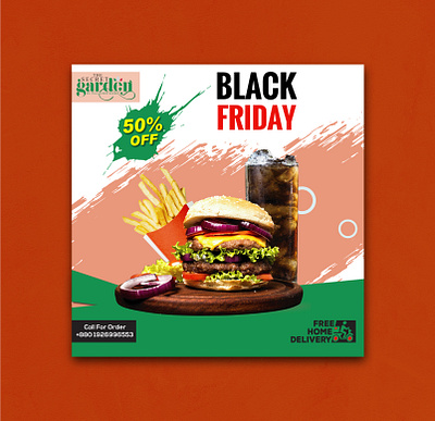 Fast food Social Media Banner Design food