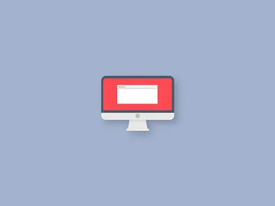 Tech Icons - PC design flat graphic icon imac modern monitor pc screen set tech technology vector