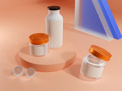 Some bottles 3d 3d art blender blender3d c4d design graphic design typography