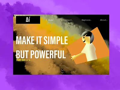 MAKE IT SIMPLE BUT POWERFUL - website design design illustration typography ux web