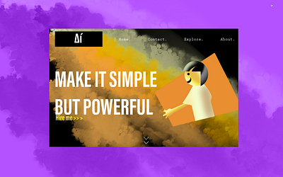 MAKE IT SIMPLE BUT POWERFUL - website design design illustration typography ux web