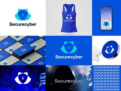 cyber secure / privacy logo app icon brand identity cyber lock open edge privacy privacy logo protect secure logo shild technology vpn vpnlogo