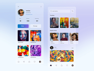 social media app art art app artwork blur blurred background blurry design designer illustration minimal social social media social media design social network socialmedia ui uidesign uiuxdesigner ux