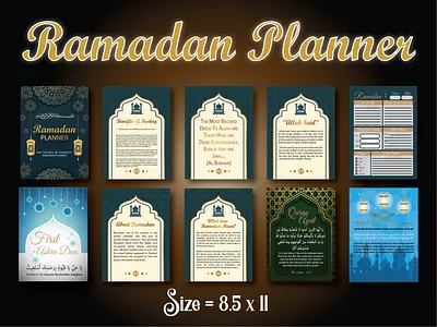 Ramadan Planner 2021 journal notebok planner poster ramadan ramadan planner