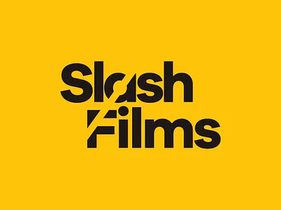 Slash Films Logo dailylogo logo logocore movies slash films typography vector