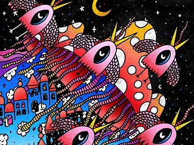 Mushroom Realms artist doodle doodleverse dreams illustration nft nft artist