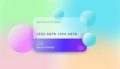 Glass Morphism banking branding concept credit card design figma glass effect glassmorphism glassy logo mockup typography ui design