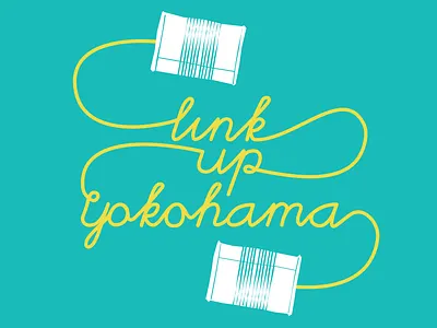 Link Up Yokohama - Logo Design branding clean design flat graphic design illustration illustrator logo typography vector