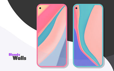 Blendy Wallpapers abstract abstract art android android app app beautiful colors design developer dribbble graphic art illustration minimal pastel photoshop wallpapers