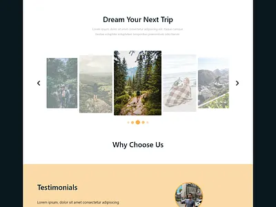 Travel adobe xd design front end ui ux web design