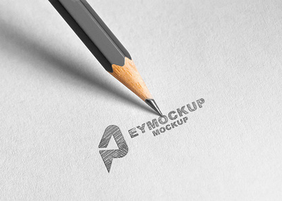 Pencil Sketch Freebies Logo Mockup 2021 design free free mockup graphic logo mockup premium psd psd mockup