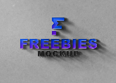 Plastic 3D Freebies Logo Mockup 2021 design free mockup graphic logo mockup new premium psd psd mockup