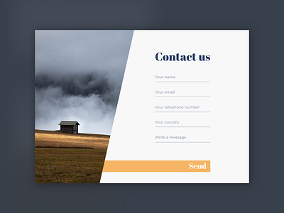 Contact us form app contactus dailyui dailyuichallenge design ui uidesign