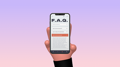 daily UI 092 "F.A.Q." 092 app awesome beautiful branding creative dailyui design designer dribbble faq great inspiration interface mobile nice trend ui ux wonderful