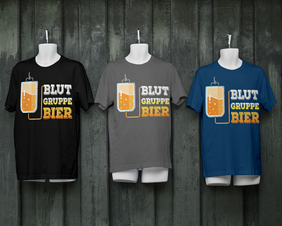 BLUT GRUPPE BIER art beer black clean design german tshirt illustraion tee design teeth tshirt design typography vector