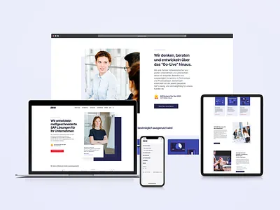 Website-Design for SAP-Service Company ui ux webdesign