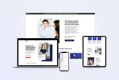 Website-Design for SAP-Service Company ui ux webdesign