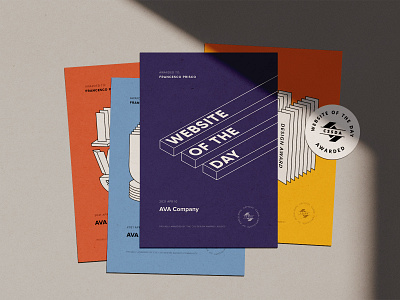 AVA Company is WOTD awards layout minimal typography ui web design