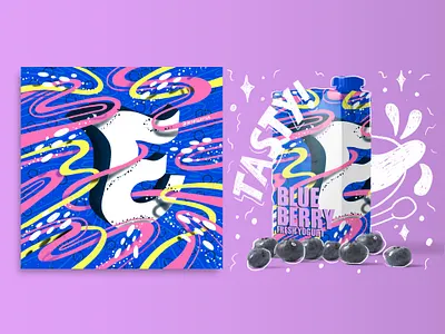 2021 36DOT Series - Letter E 3d lettering celeste commercial dairy dynamic editorial flowing food illustration lettering mockup movement ocean packaging procreate space typography whimsical yogurt
