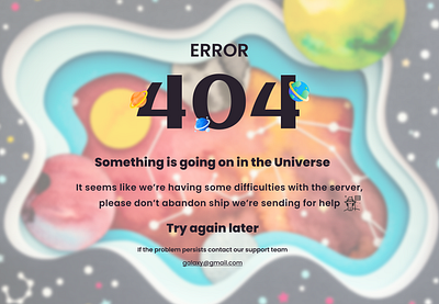 Daily UI Challenge 008 (404 page) 404 page error page