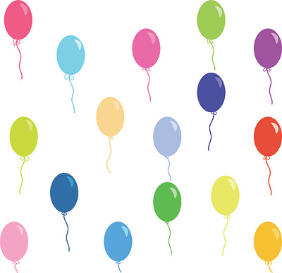 Balloons background balloons design illustration illustrator pattern vector wallpaper