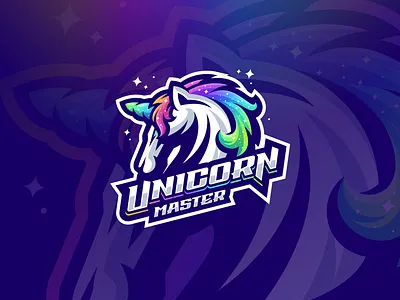 UNICORN angry brand character e sport esport esports logo mascot sport unicorn unicorn logo