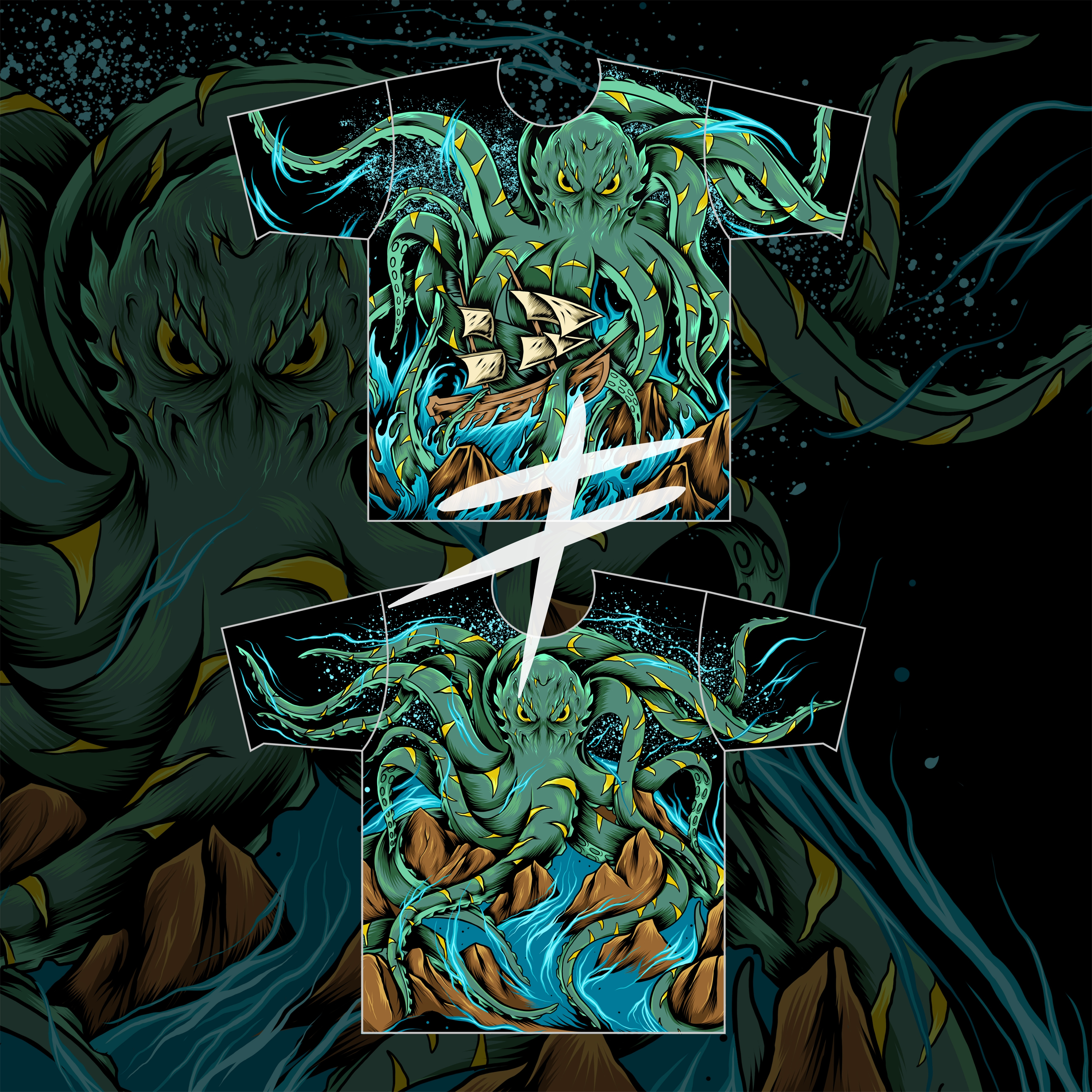 Example of Anime T Shirt Illustration