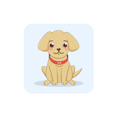 labrador animals design dog dogs flat illustration labrador labrador retriever vector