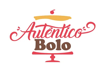 Autêntico Bolo - Logo for a brazilian home made cake store brand logo logo design logotype