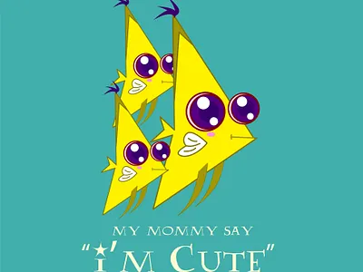 i'm cute fish animal animation app branding design icon illustration logo minimal typography vector