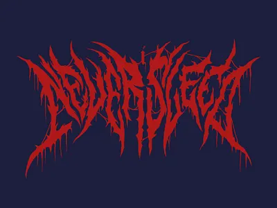 I Never Sleep hip hop lettering typography