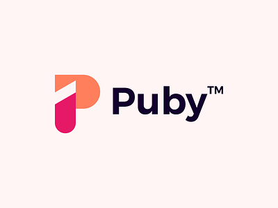 Puby 3d animation brand branding design graphic design illustration logo logo design logo p minimal modern motion graphics p mark puby ui