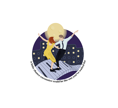 Lala Land adobe illustrator design emma stone illustration ryan gosling vector